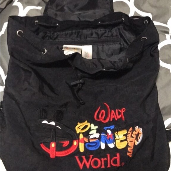 Vintage 90’s Disney World Drawstring Backpack - Picture 2 of 4